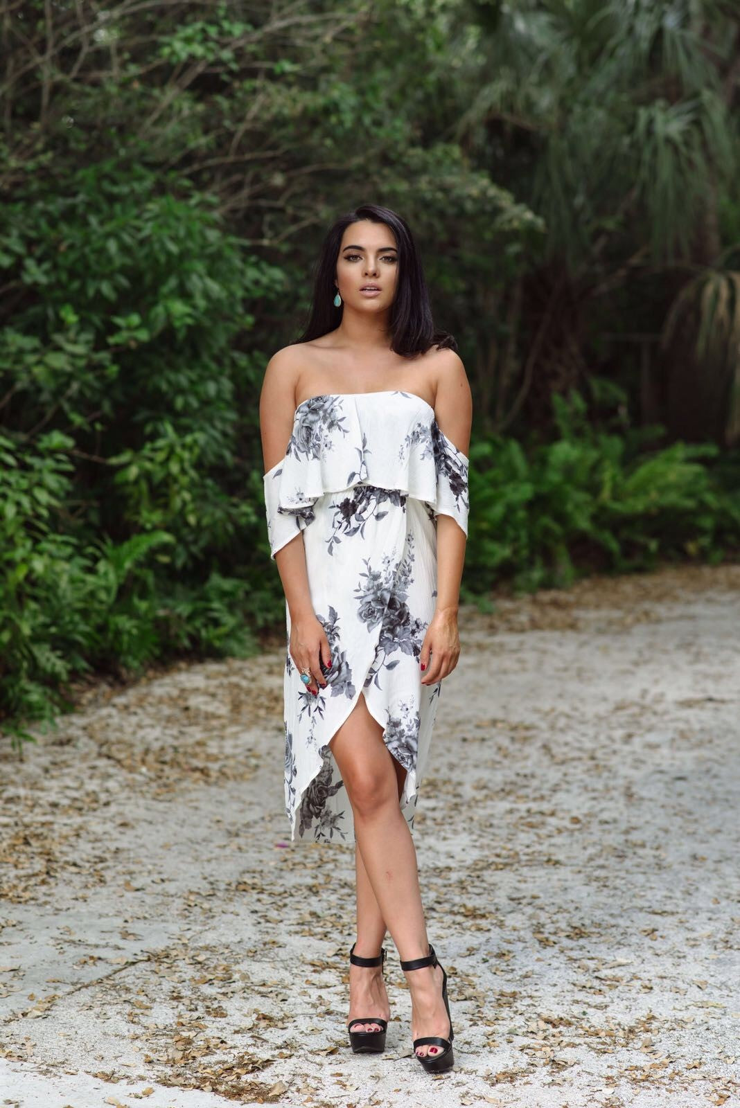 Blooming Romance Off Shoulder Dress